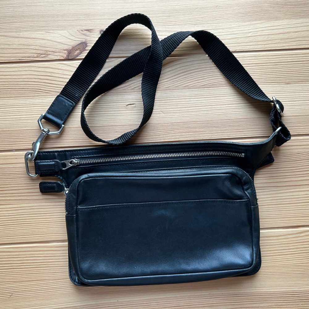 Vintage Leather Coach Fanny Pack / Belt Bag